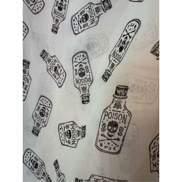 Torrid hi low poison bottle top shirt blouse cami tank sheer chiffon - Picture 5 of 7